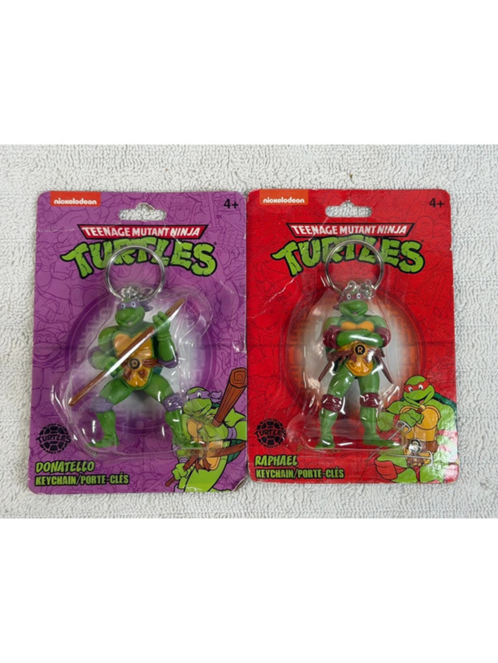 Teenage Mutant Ninja Turtles Donatello & Raphael Keychain Set